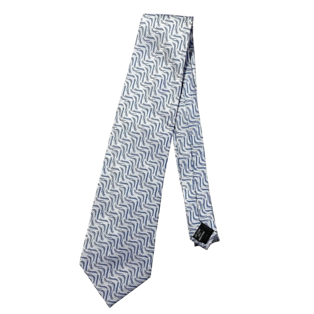 DICAPRI Tie Mens One Size Blue‎ Geometric Classic Jacquard Pointed Silk Necktie